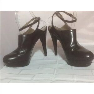 Lanvin Hiver Brown Heeled Ankle Strap 39 Fit 7.5